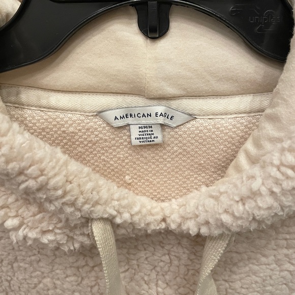 Cream Sherpa Hoodie - Picture 3 of 4